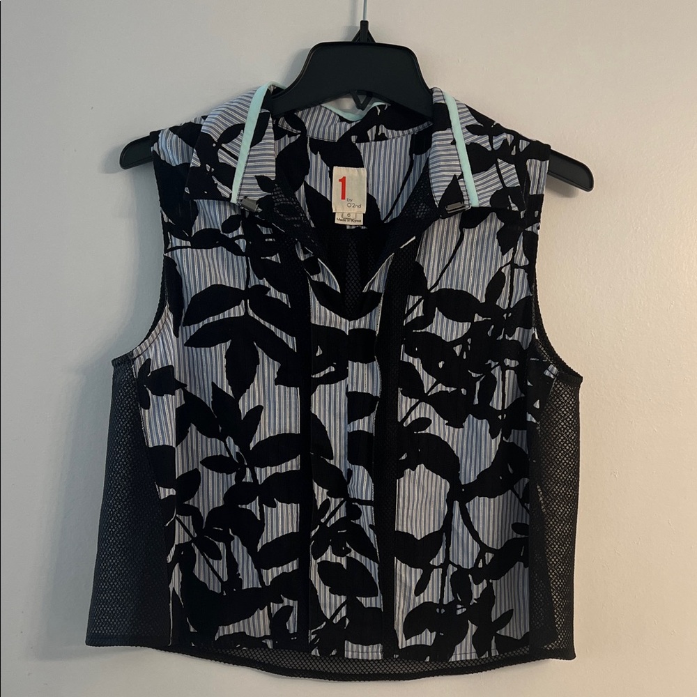 O'2nd Black and White Striped Top
